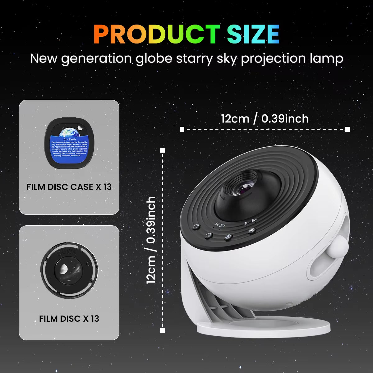 13-in-1 Star and Galaxy Projector: Multi-Functional Planetarium and Aurora Night Light for All Ages