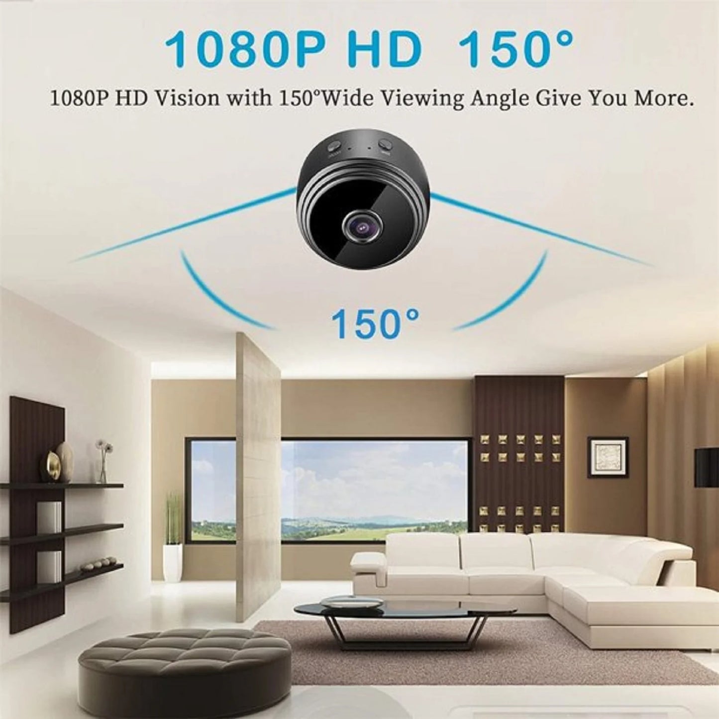 SZDUDU 1080P HD WiFi Mini Security Camera - Compact Indoor and Outdoor Home Surveillance Solution