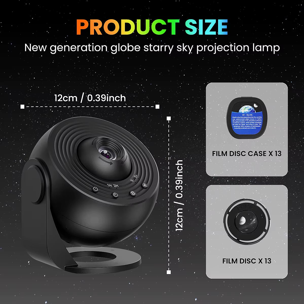 13-in-1 Star and Galaxy Projector: Multi-Functional Planetarium and Aurora Night Light for All Ages