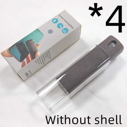 Integrated Mobile Phone and Computer Screen Cleaner Set with Storage Solutions