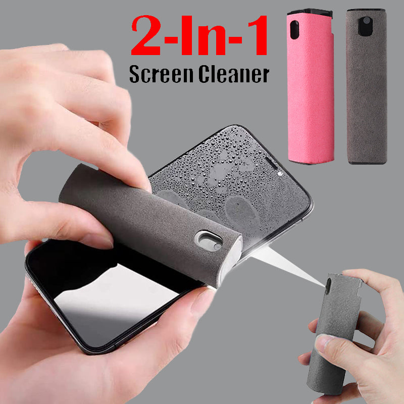 Integrated Mobile Phone and Computer Screen Cleaner Set with Storage Solutions