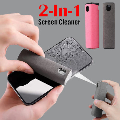 Integrated Mobile Phone and Computer Screen Cleaner Set with Storage Solutions