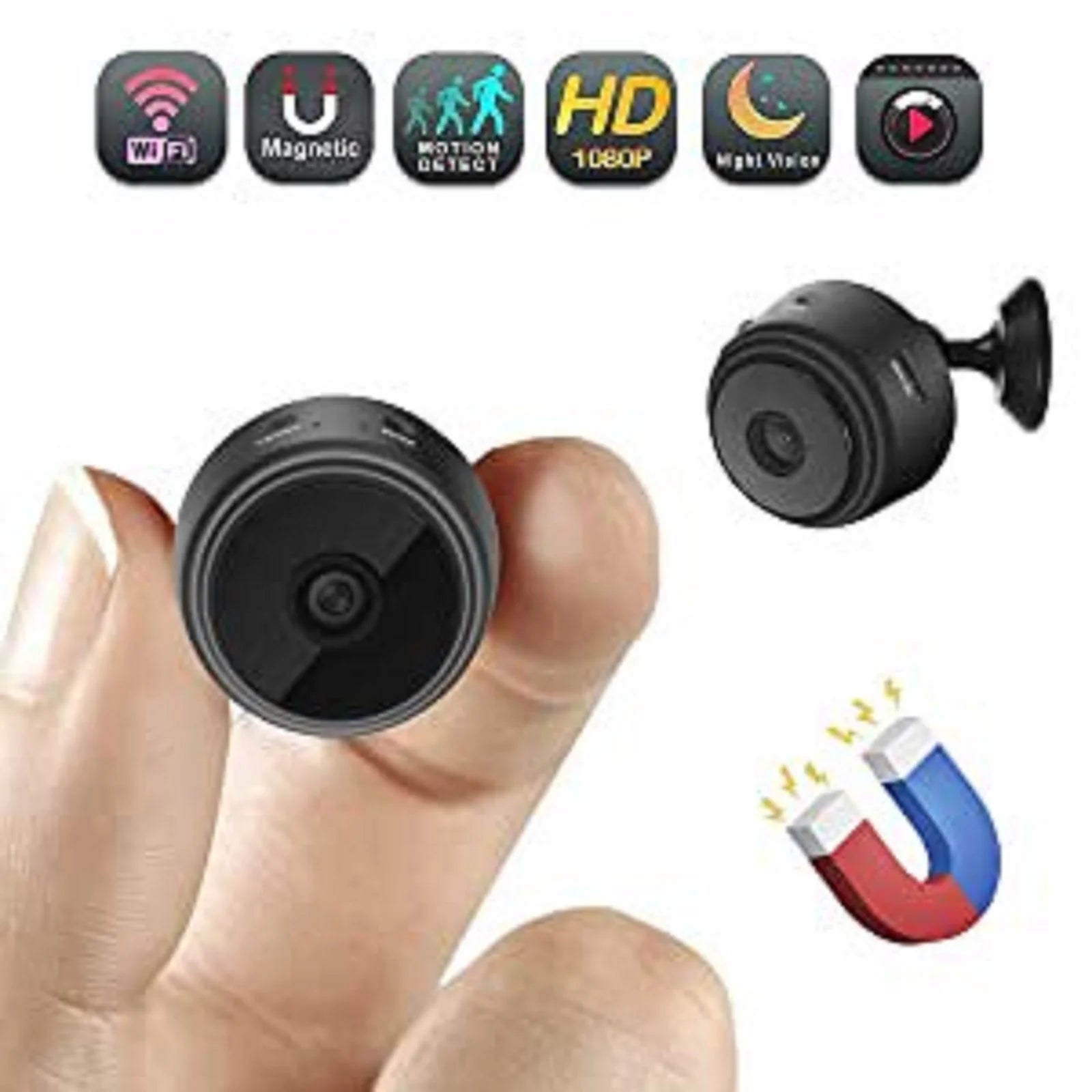 SZDUDU 1080P HD WiFi Mini Security Camera - Compact Indoor and Outdoor Home Surveillance Solution
