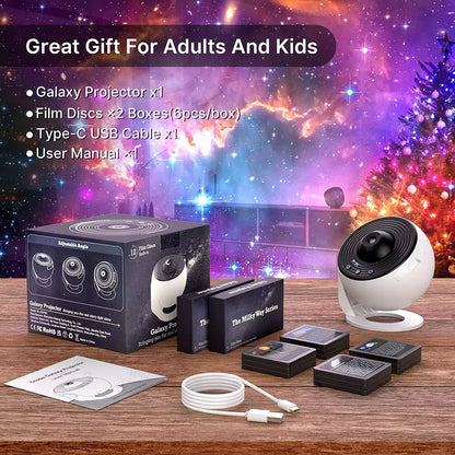 13-in-1 Star and Galaxy Projector: Multi-Functional Planetarium and Aurora Night Light for All Ages