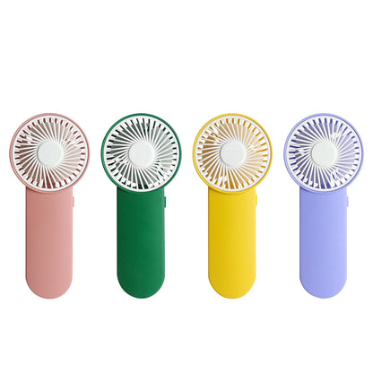 Portable Mini Desk Fan with Lanyard - Handheld and Battery Operated for Indoor and Outdoor Use