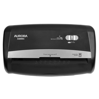 8-Sheet Cross-Cut Paper Shredder in Black, Brand New