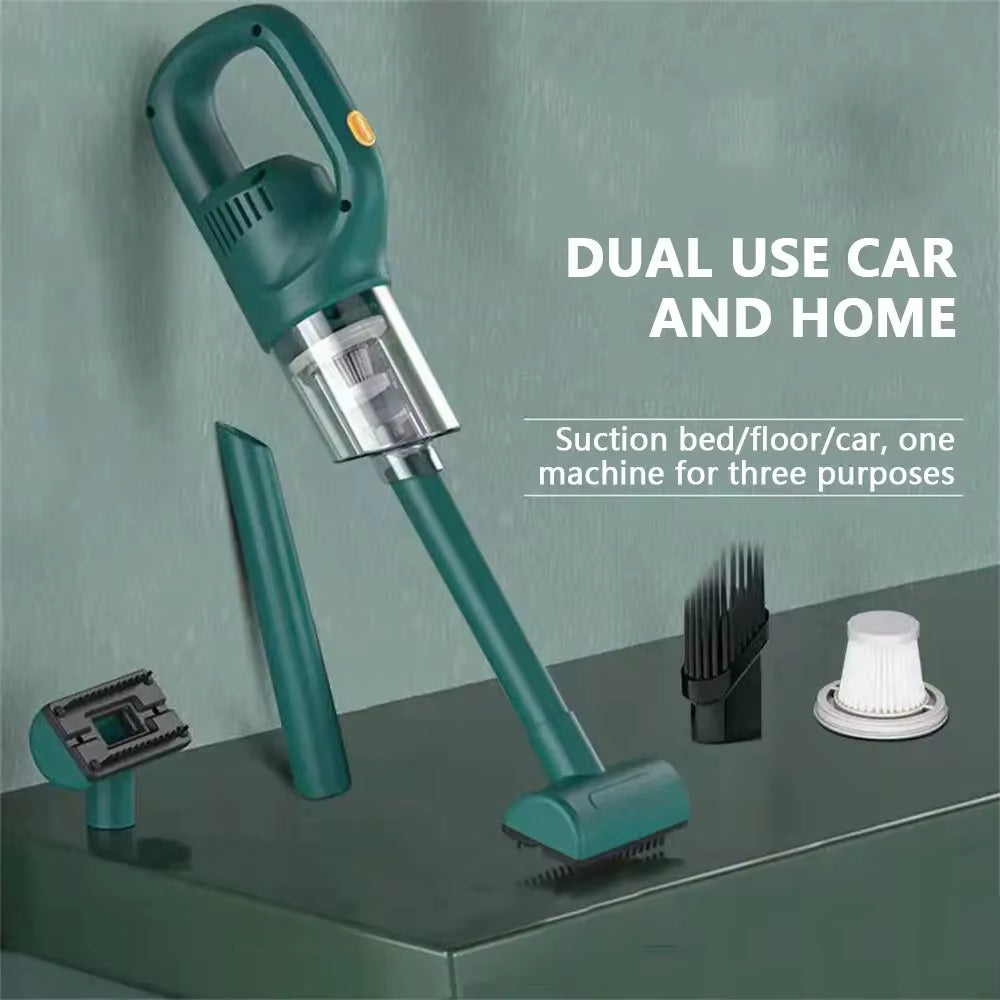 Cordless Wireless Handheld Vacuum Cleaner for Home, Car, and Pet Use - Rechargeable Mini Vacuum