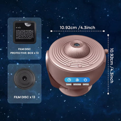 13-in-1 Star and Galaxy Projector: Multi-Functional Planetarium and Aurora Night Light for All Ages