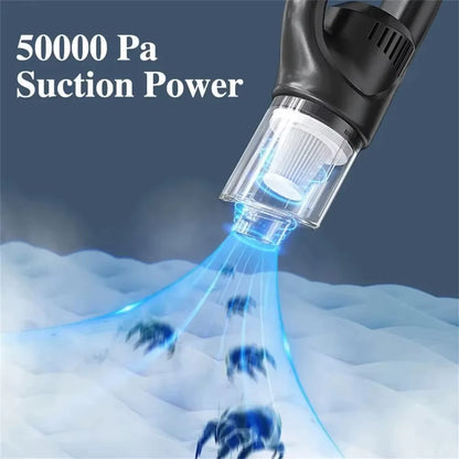 Cordless Wireless Handheld Vacuum Cleaner for Home, Car, and Pet Use - Rechargeable Mini Vacuum