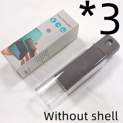 Integrated Mobile Phone and Computer Screen Cleaner Set with Storage Solutions