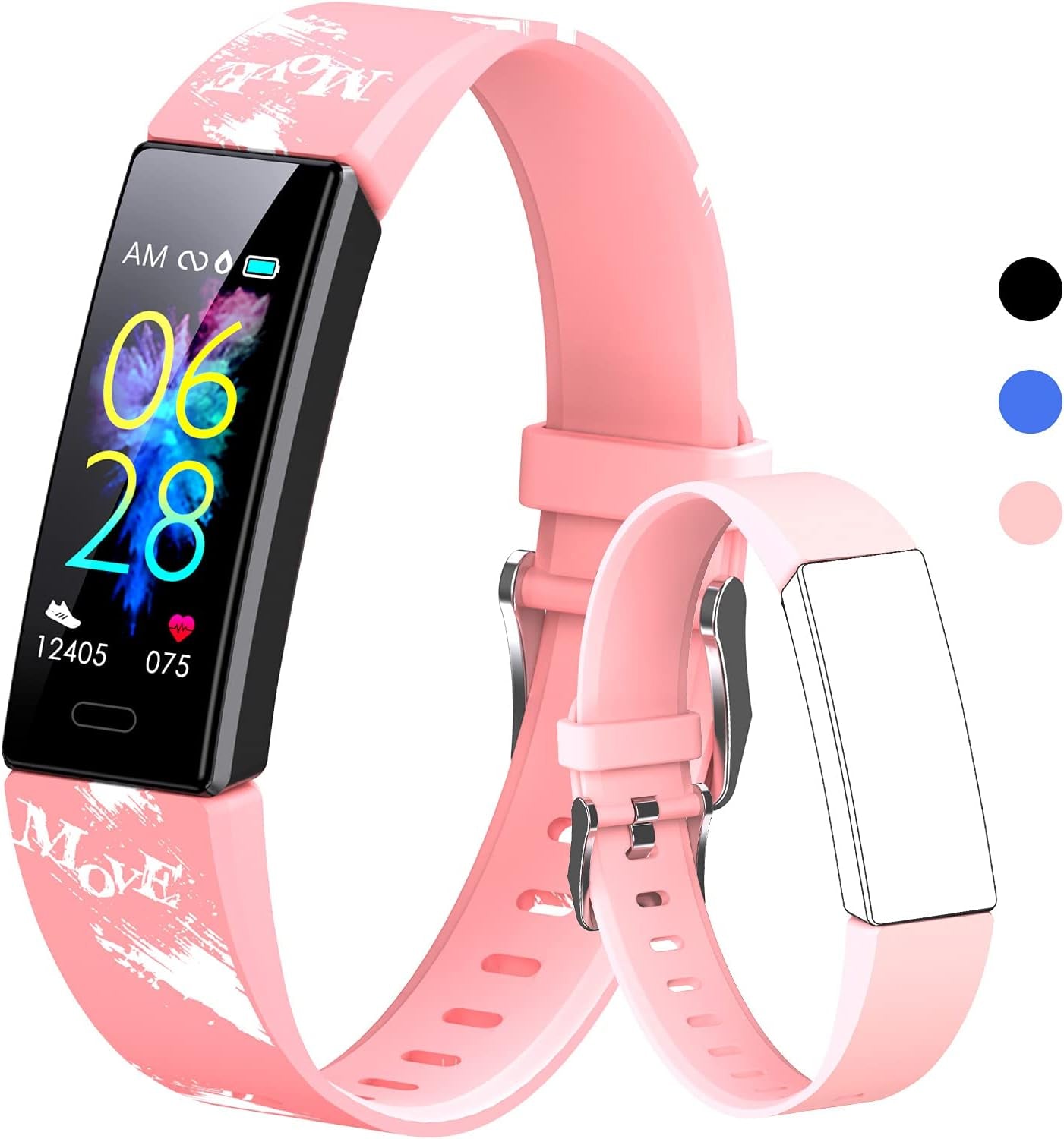 Children's Fitness Tracker Watch - Waterproof Smartwatch with Pedometer, Stopwatch, and 11 Sport Modes for Ages 6-16