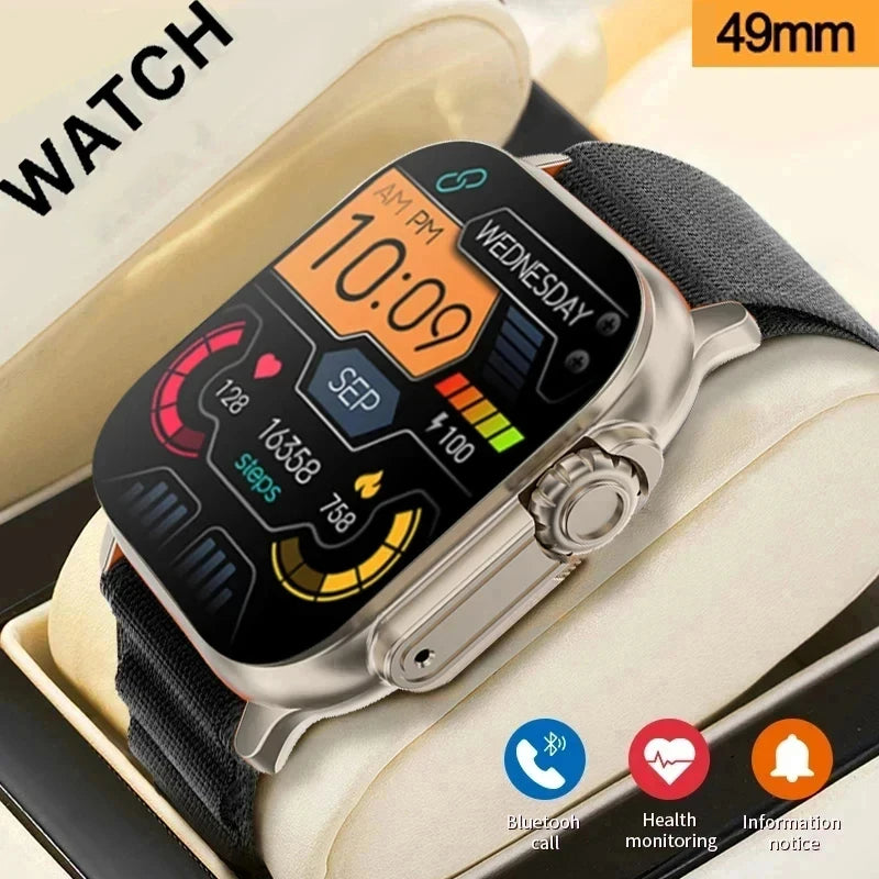 2026 Men's Smart Watch with 2.01-Inch HD Display, Bluetooth Calling, Health and Fitness Tracking, Multi-Sport Modes, Compatible with Android and iOS