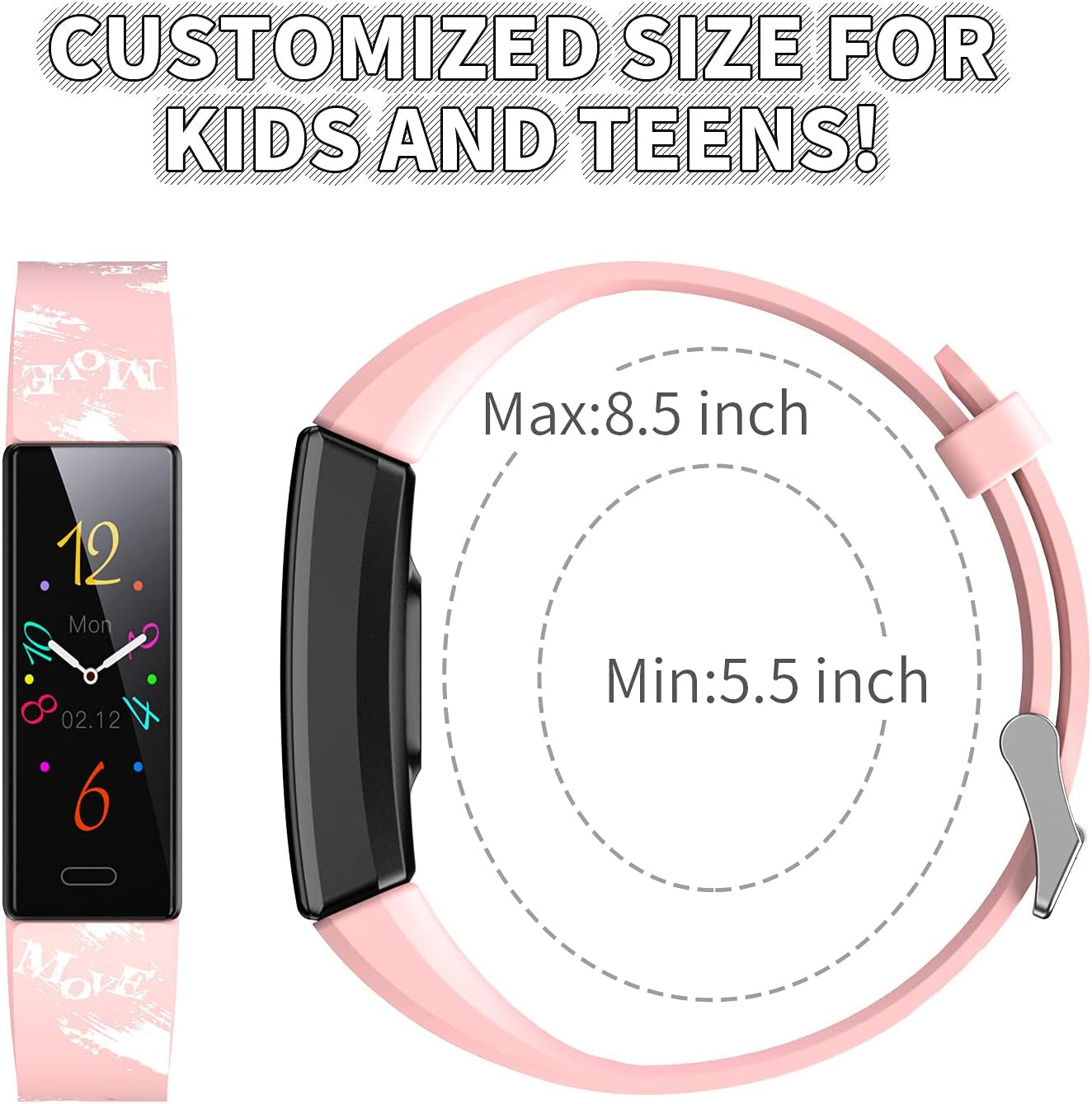 Children's Fitness Tracker Watch - Waterproof Smartwatch with Pedometer, Stopwatch, and 11 Sport Modes for Ages 6-16