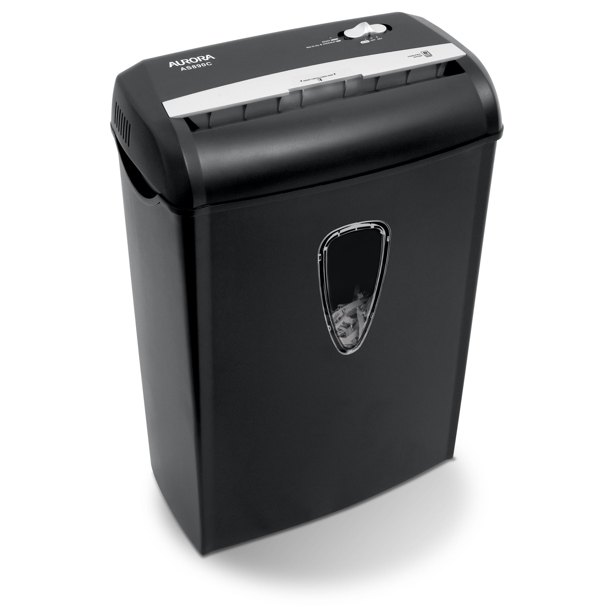 8-Sheet Cross-Cut Paper Shredder in Black, Brand New
