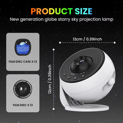 13-in-1 Star and Galaxy Projector: Multi-Functional Planetarium and Aurora Night Light for All Ages