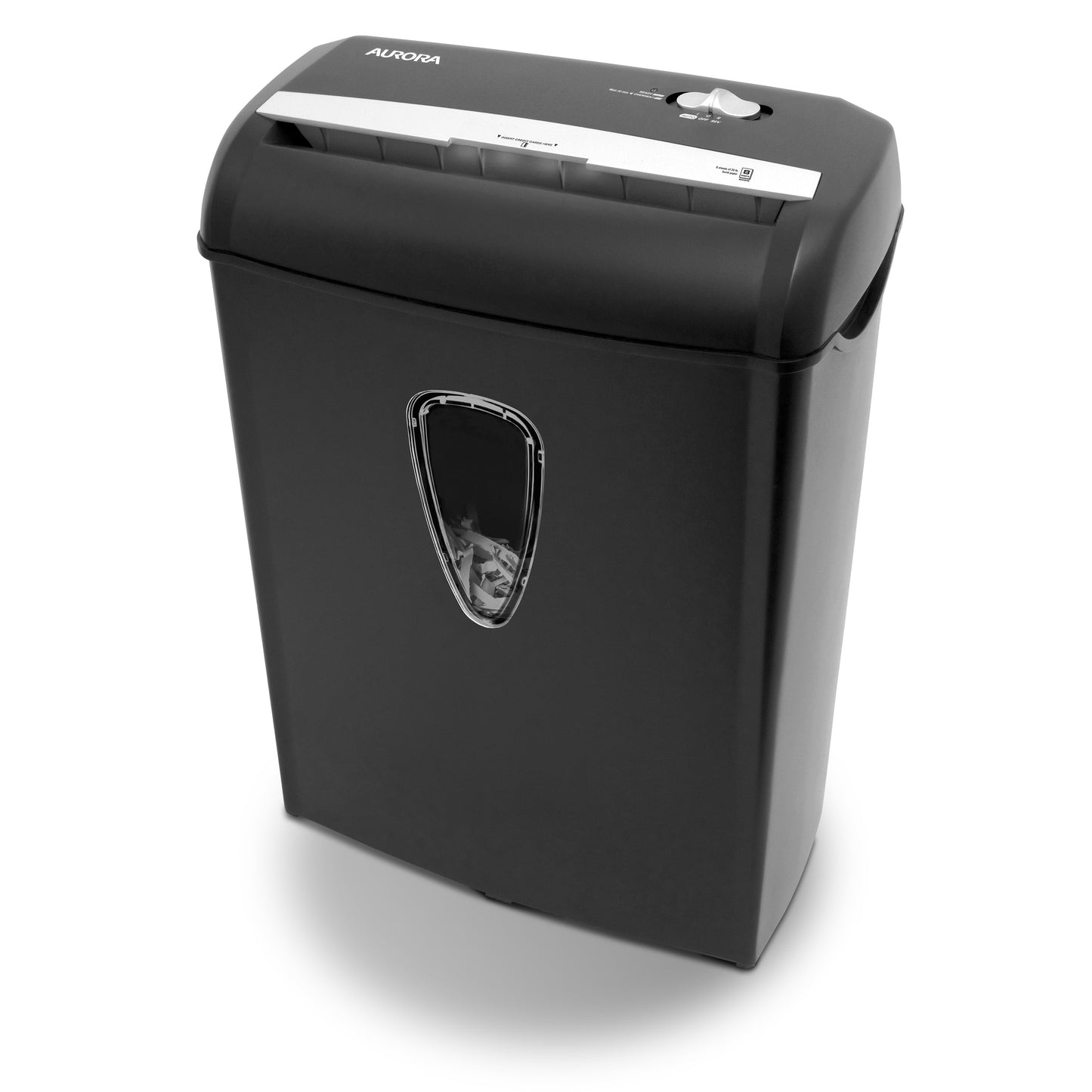 8-Sheet Cross-Cut Paper Shredder in Black, Brand New
